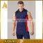 wholesale blank pollover sleeveless mens hoodies contrast hoodie for gym wear