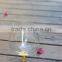 2015 new design clear crystal 680ml brandy glass with imitation gold stem