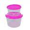 3pcs High Quality PP Plastic Vacuum Microwave Food Container