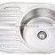 Yacht,Boat,Train and Public Mobile Toilet Used Stainless Steel Washing Basin Kitchen Sink Round Shape with Drain Board GR-Y520