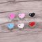 5.0mm Hole Spacer Beads Red European Heart Shaped Big Hole Charm Beads For Bracelet & Necklace Making