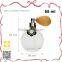 Design frosted glass 25ml fragrance spray bottle with rose decoration