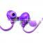 Plastic earphone for mobile phone/smartphone