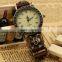 HY fashion jewelry Recommend genuine punk skull metal leather watch bracelet for men