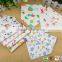 Fancy Modern Organic Cotton Print Baby Bandana Drool Bibs With Snaps Horse Bear Cartoon