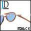 2016 New Product Gold Mirror Lens Promotional Wooden Sunglasses China