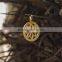 Trade Assurance Simple Gold Flower Patern Pendant Design for Women