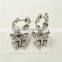 Elegant Sterling Silver Earring White Zircon Butterfly Earrings Bohemian Earrings Wholesale