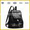 Golden Manufacturer Trendy Soft PU Leather Material Standard Size Girls Backpack Casual Bag