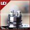 new arrivals 2016 stainless steel and black e cig vapor tank ANZU RDA with 510 e-cig bigger and post hole for wholesales