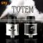 Top selling 3 post red copper connctor pin SMY new tank Totem stainless steel vaporizer tank