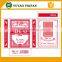 Custom design playing cards paper playing cards for casino games