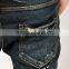 Extreme Distressed Splash Paint Accent Denim Slim Jeans ripped denim man jeans (LOTM042)