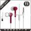 2015 new metal earphone with free sample offered