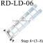 RD telescopic metal pipe aluminum loft ladder