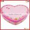 print colored Mini heart shaped chocolate tin box