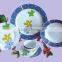 20pcs porcelain plate with printing porcelain plate set