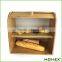 Wholesale bamboo bread box durable wooden storage box Homex-BSCI