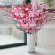 SJ20170013 artificial peach flower branch plastic pink peach branch decoration