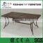 Garden outdoor table with umbrella hole modern aluminium dining table