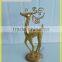 Christmas Deer Gold Silver Color Primitive Loverly Deer Head Christmas Ornaments Home Decor