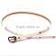 Wholesale Heart Rivet Decorated Heart Buckle Sex Women Lady Thin PU Waist Belt