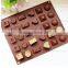 Christmas Chocolate Molds,Fancy Silicone cake mold 30 Cavity Multi Shaped Candy Jelly Ice