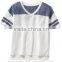 Child Girls Linen-Blend Football Tee HST8064