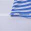 MGOO Cheap Price Cotton Girl Child Clothes Small Baby Light Blue Ruffles Striped Little Dresses CS010