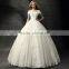 2017 luxury fancy beaded V neck short sleeve vintage wedding dress