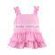 2017 Summer Pictures of Latest Girl Pink and Blue Ruffle Gowns Designs for Newborn Baby