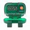 Pedometer - has laser-tuned pendulum movement, unit flips down for easy viewing and comes with your logo