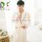 100% Cotton Soft Pure Milk White Plush Bathrobe