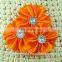 Triple Satin Cluster Flower with Rhinestone Hair Accessories