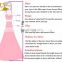 Custom Made Honey Peach Pink Sweetheart Neckline Lace Long Wedding Bridesmaid Dress