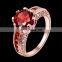 Europe and the United States the Zircon Rose Gold Diamond Trade Hot Couple Ring