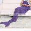 MTB-0004 Women knitted mermaid blanket crochet Adult sleeping bag mermaid tail blanket