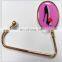 High quality zinc alloy foldable metal baghanger