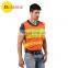Orange road reflecitve vest high visibility safety vest
