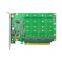 Linkreal Add on Cards PCIe to M.2 NVMe Adapter with heatsink M.2 NVMe PCIe x16 support PCIe M.2 NVMe SSD M key for 2230-2280mm