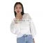 TWOTWINSTYLE Women's Shirt Ruffle V NECK Lantern Sleeve Fashion Sexy new