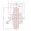 250W 400w 8 inch hollow tyre drum brake bike hub motor