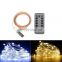 Outdoor USB 8 Modes Remote Control Smart Mini Christmas Twinkly Led Copper Wire Fairy String