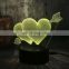 LOVE Romantic 3D Arrow Through the Heart LED Night Light Desk Lamp Wedding Bedroom Decor Lovers & Couple & Sweetheart Best Gift