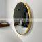 China mirror factory gold metal framed wall hanging decorative mirror