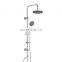 Wall Mount Right-angled Bathroom Rain Shower Set in Complete Column Set