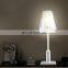 European Aluminium Glass shades cordless hotel table lamps