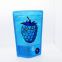 Blue Rasberry Packaging Bag With Zipper Resealable Self-standing Bag