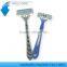 Different color triple blade shaving razor