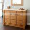 Guangzhou luxury solid wood bathroom vanity cabinet unit